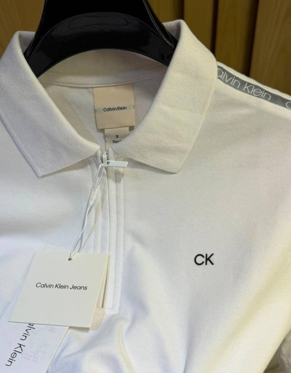 Calvi-xn Klein IMPORTED STORE ARTICLE POLO T SHIRT WHITE