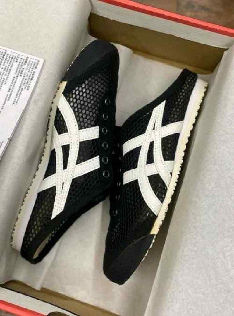 Mexico 66 Sabot Half Cut Black White 2678