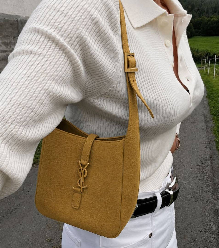Ysl CB Hobo Suede Premium Shoulder Bag With Original Box & CarryBag