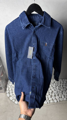 Ralph Lauren Dark Blue Premium Denim Shirts 1445