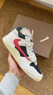 E air jordan 1 x travis scott jumpman jack university red semi ua extra laces n bag