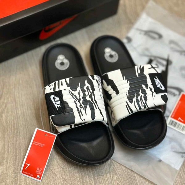 Nike Offcourt Adjust Camo White Black Slides
