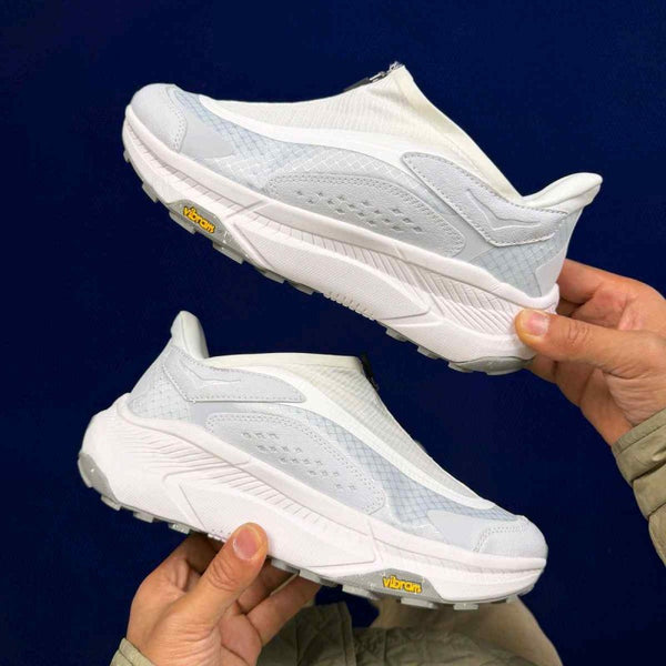 Hoka Project Transport White Cosmic Grey