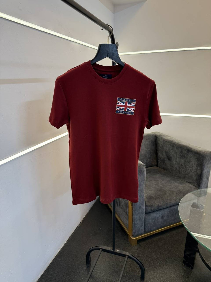 Hackett red imported round neck tshirt