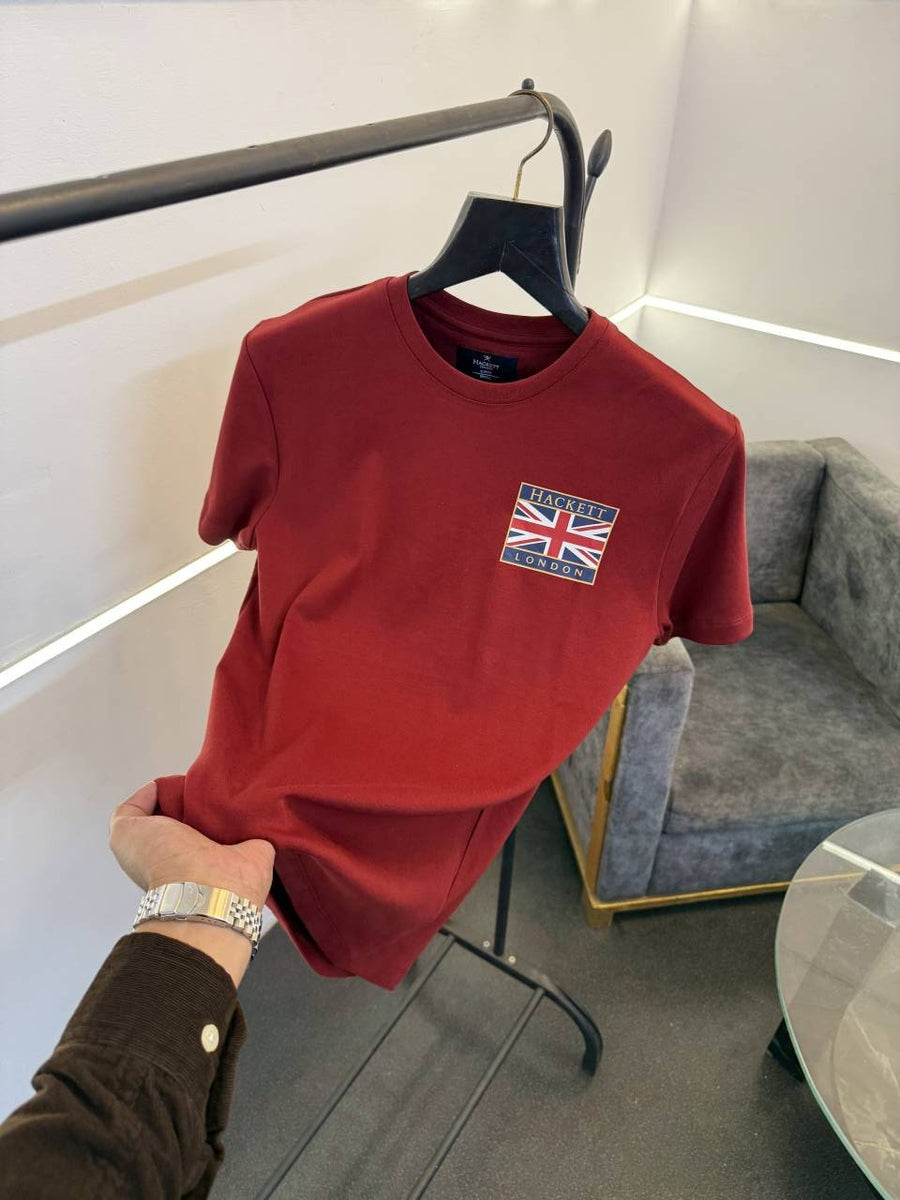 Hackett red imported round neck tshirt