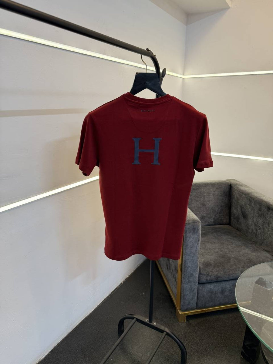 Hackett red imported round neck tshirt