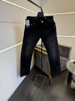 True religion imported straight fit hyperflex denim carbon black