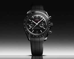 Omega Speedmaster Dark Side of the Moon black white white niddle
