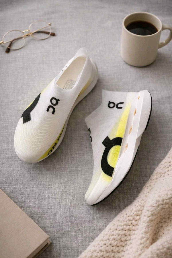 On Cloudboom Strike LS White Yellow 5067