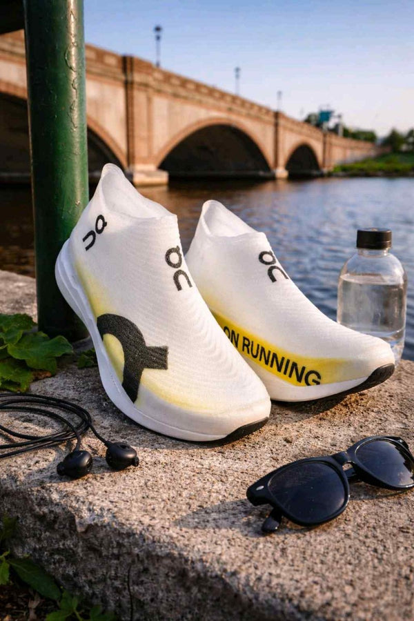 On Cloudboom Strike LS White Yellow 5067