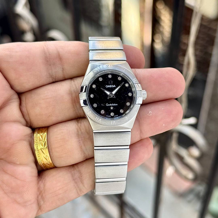 Omega Constellation silver Black