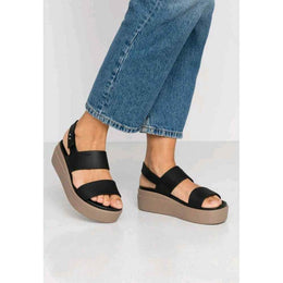 Crocs Womens Brooklyn Low Wedge Sandals
