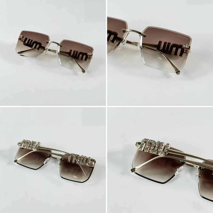Miu Miu WMNS 1024 Gold Brown