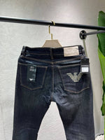 Emporio Arma Green Shade Comfort fit Premium Imported Stretchable Lycra Fabric Denim with Back pocket Emboss Logo 4587
