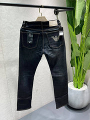 Emporio Arma Green Shade Comfort fit Premium Imported Stretchable Lycra Fabric Denim with Back pocket Emboss Logo 4587