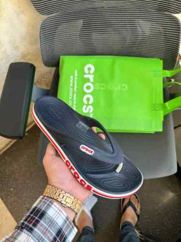 Crocs Flip Flops Bayaband Navy Blue