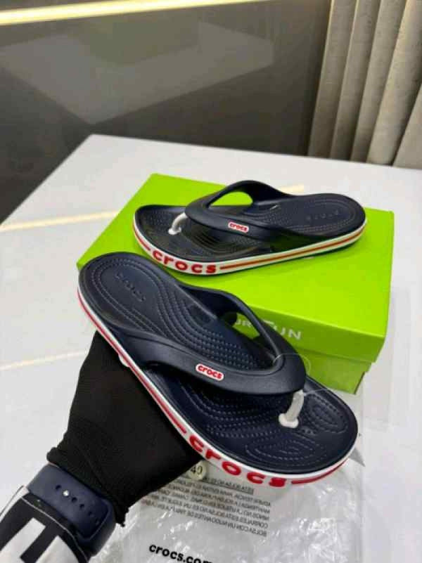 Crocs Flip Flops Bayaband Navy Blue