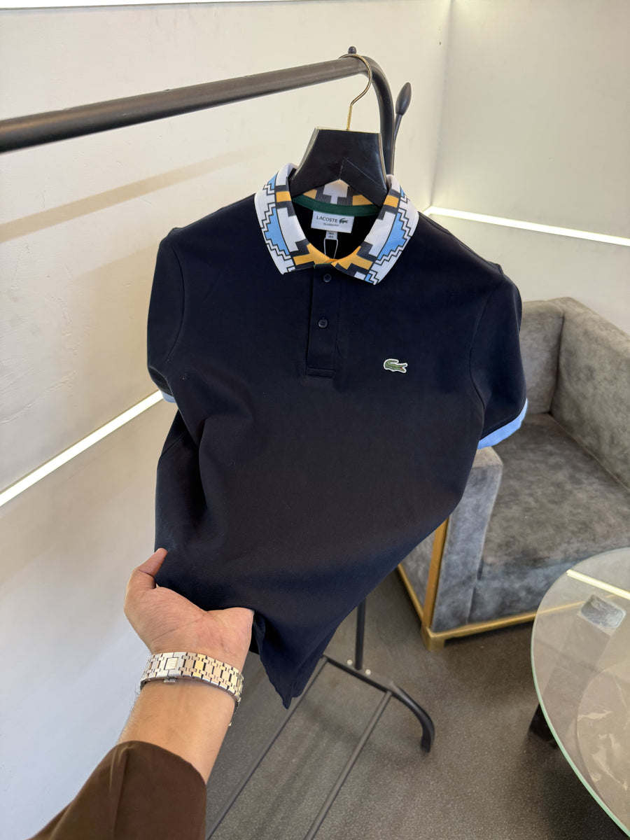Lacoste imported polo tshirt navy blue