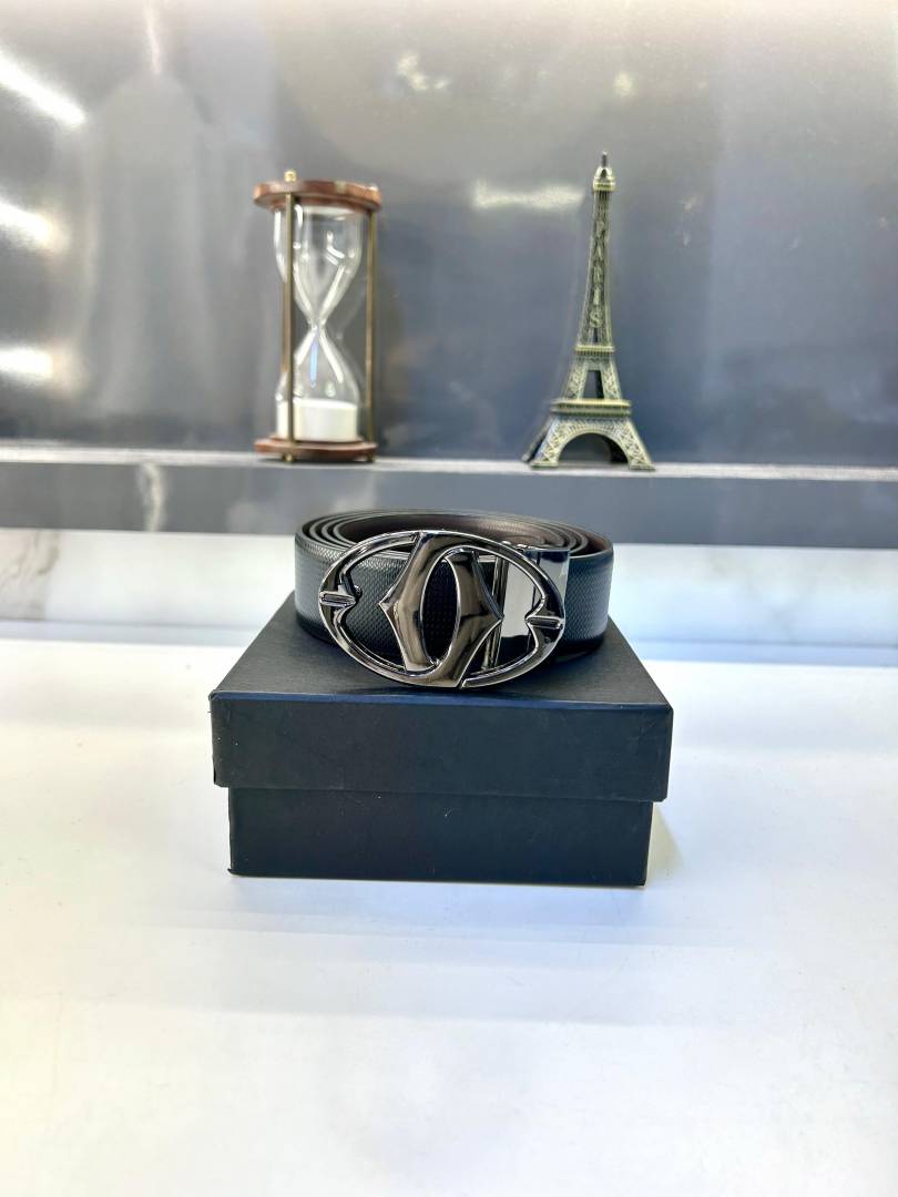Cartier Black Glossy Belt Fa 420