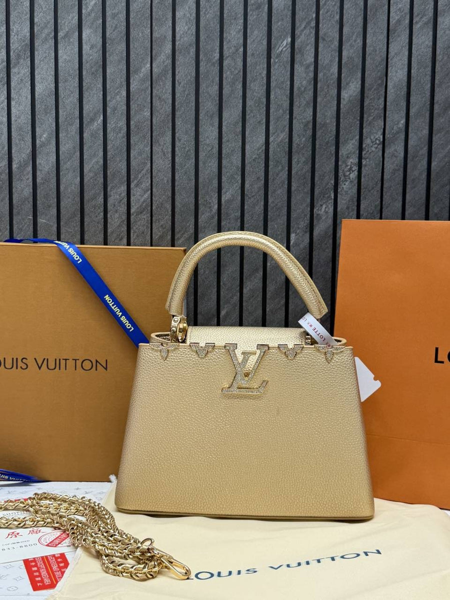 Louis Vuitton CB Gold Capucines Highend With OriginalBox & CarryBag