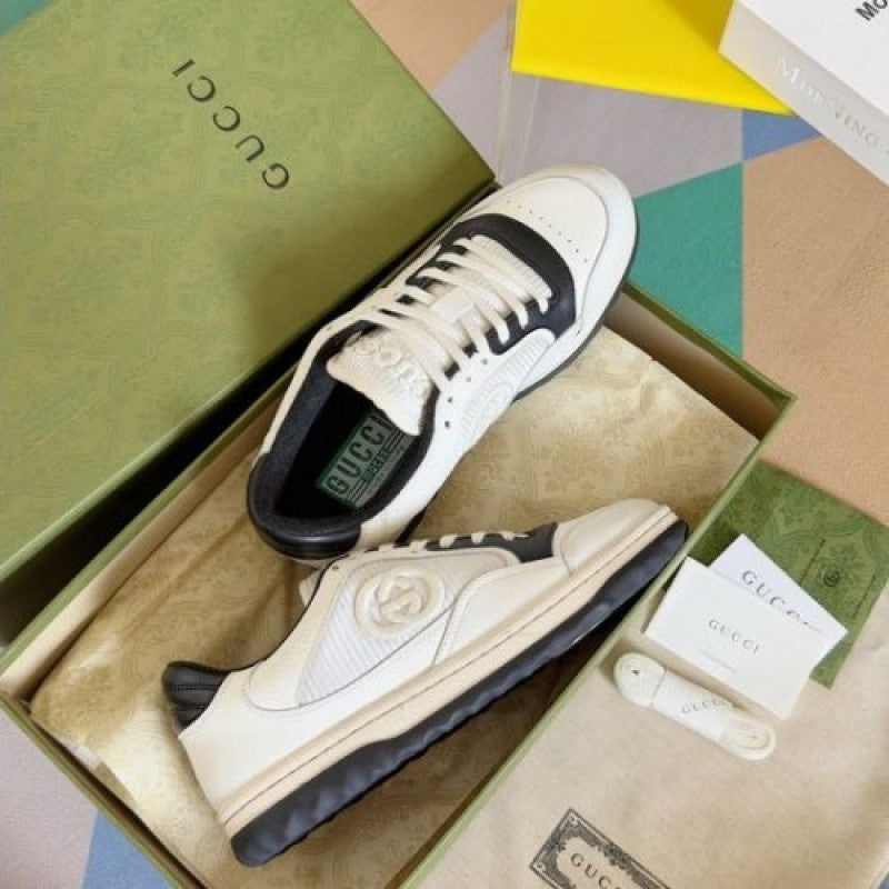 Gucci MAC 80 LEATHER SNEAKER WHITE Black sale