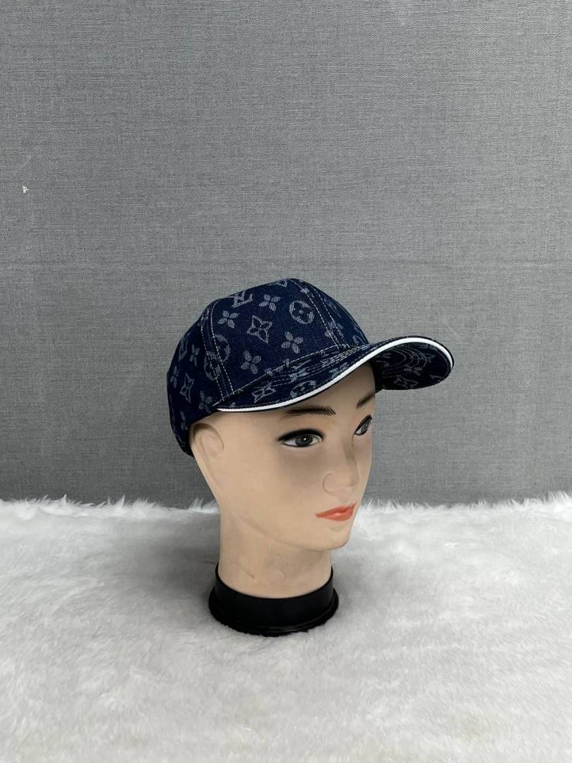 Louis Vuitton_Monogram_Denim_Navy_Blue_Premium_Unisex_Cap_With_Safety_Box
