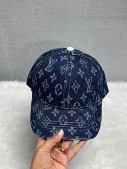 Louis Vuitton_Monogram_Denim_Navy_Blue_Premium_Unisex_Cap_With_Safety_Box