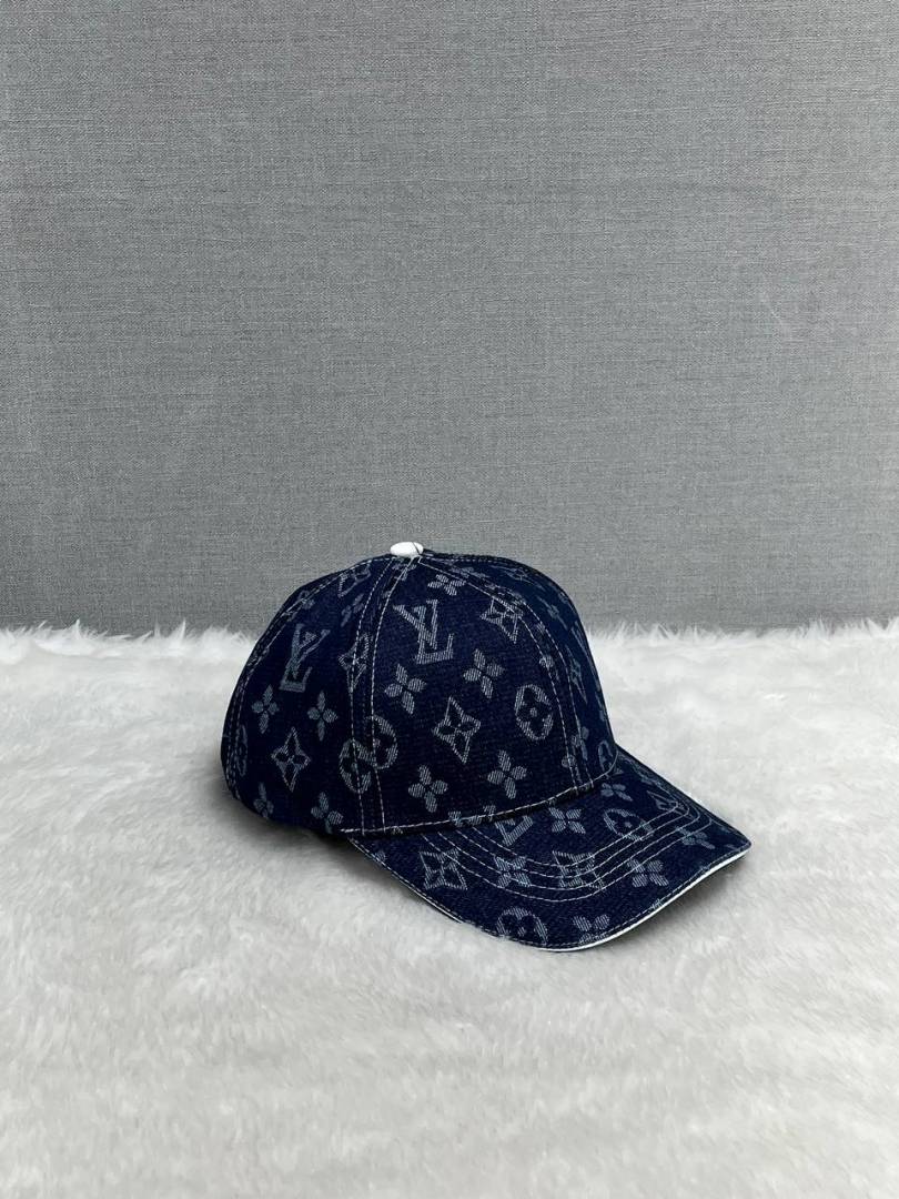 Louis Vuitton_Monogram_Denim_Navy_Blue_Premium_Unisex_Cap_With_Safety_Box