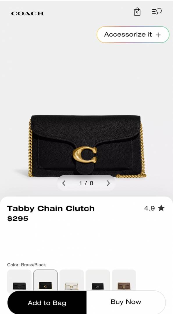 Coach_CB_Tabby_Chain_Clutch_With_Dustcover_Double_Box_Original_Magnetic_Box_Packaging