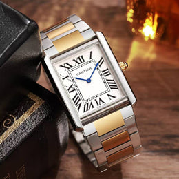 Cartier tank totone gold white