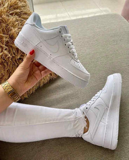 Airforce 1 White Pure Leather Ua Quality womens 1075