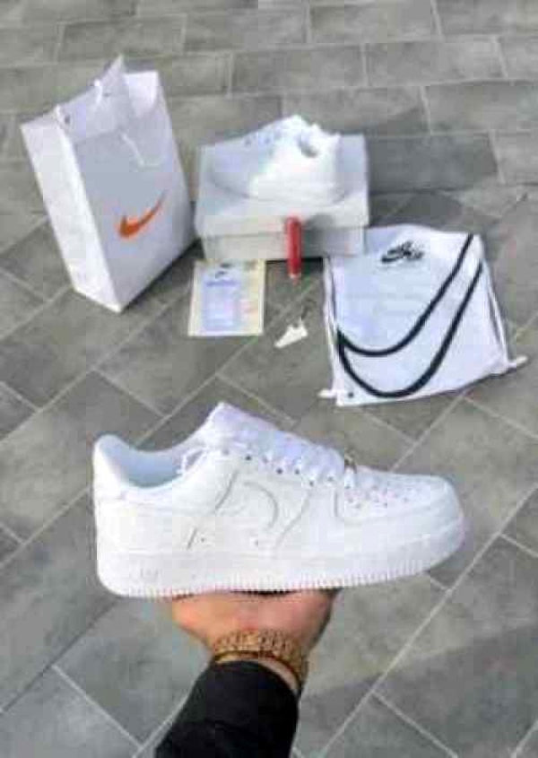 Airforce 1 White Pure Leather Ua Quality womens 1075