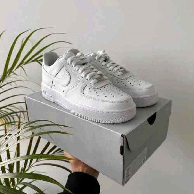 Airforce 1 White Pure Leather Ua Quality womens 1075
