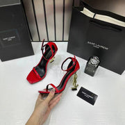 YSL Opyum Heels Premium Chilly Red Gold With OG Box 1215-1 Red