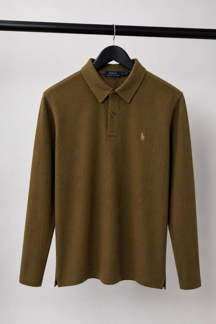 Ralph_ Lauren Full Sleeves Textured Polo 1055