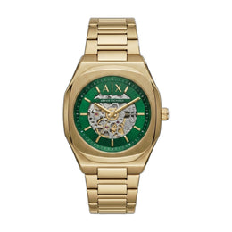 Armani Exchange Ax2418 Hampton Automatic gold green