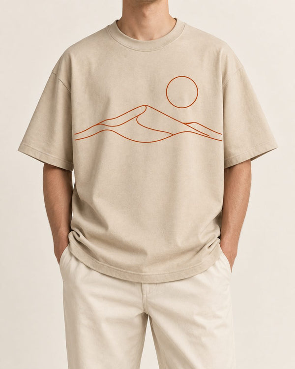 Desert Line Oversized Graphic Tee