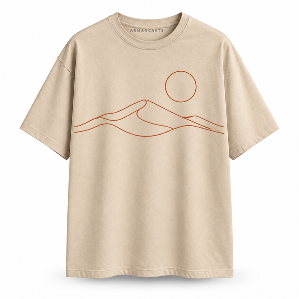 Desert Line Oversized Graphic Tee
