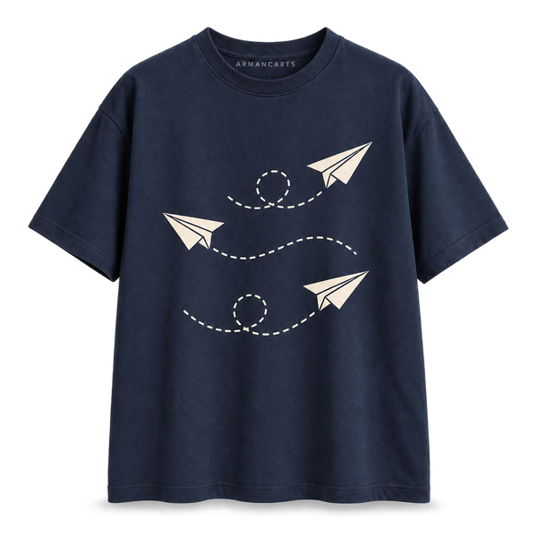 Paper Planes Oversized Graphic Tee